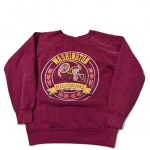 Vintage 80s Champion Washington Redskins crewneck burgundy XS mens Read made USA